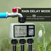johgee Johgee Irrigation Computer with 3 Independently Controlled Outlets, Digital Watering Clock with LCD Display, Automatic/Manual Irrigation Control