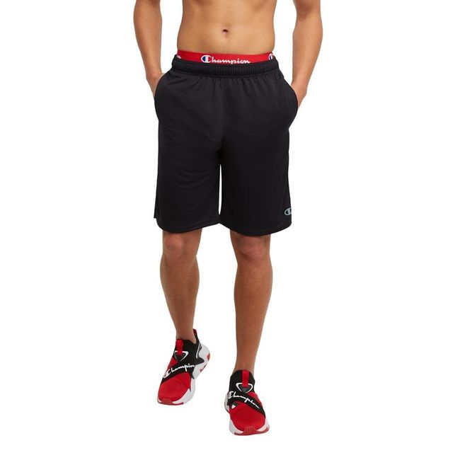 Champion Men's Sport, Moisture Wicking, Athletic, Gym Shorts (Reg Tall), Black C Logo, 3X-Large Big