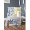 JMS we create smile [Pack of 3] Home Office Clear Plastic Stackable Storage Boxes With Lids (80 Litre)