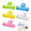 Toothpaste Dispenser Rolling Plastic Squeezer Holder Suction Wall Mount Hanging Hook Rolling Tube Squeezer Stylish Easy Use 5 Colour 5 Pcs Pack