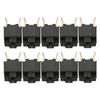 10PPcs Mouse Square Micro Switch Button Micro Switch Black Spots for Mouse Black Button