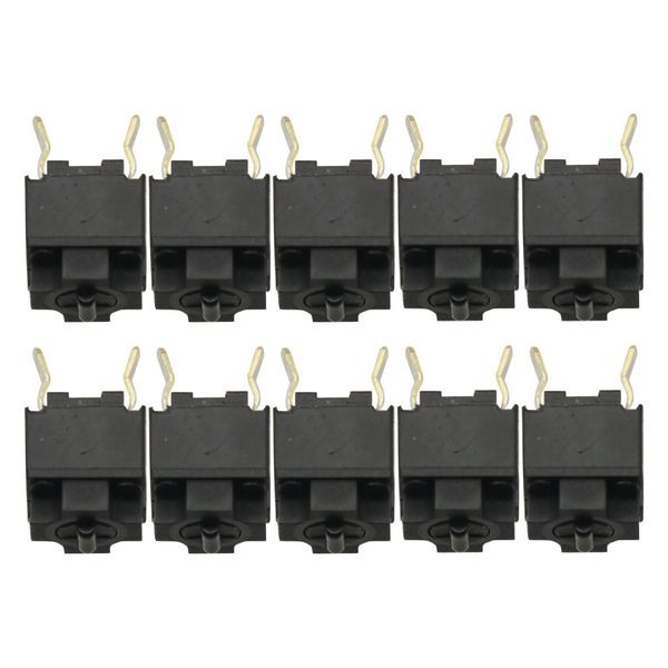 10PPcs Mouse Square Micro Switch Button Micro Switch Black Spots for Mouse Black Button