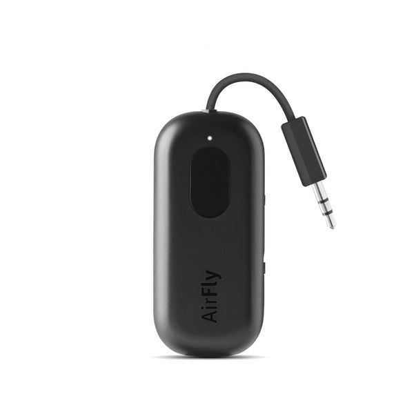 Twelve South AirFly Pro | Connect up to 2 Airpods Series Simultaneously with Bluetooth Wireless Audio Transmitter/Receiver for Wireless Headphones: Works with any 3.5mm Audio Jack on Airplane, Gym