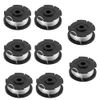 Seesii String Trimmer Lines, 8 Pack Automatic Feed String Trimmer Replacement Spool Line