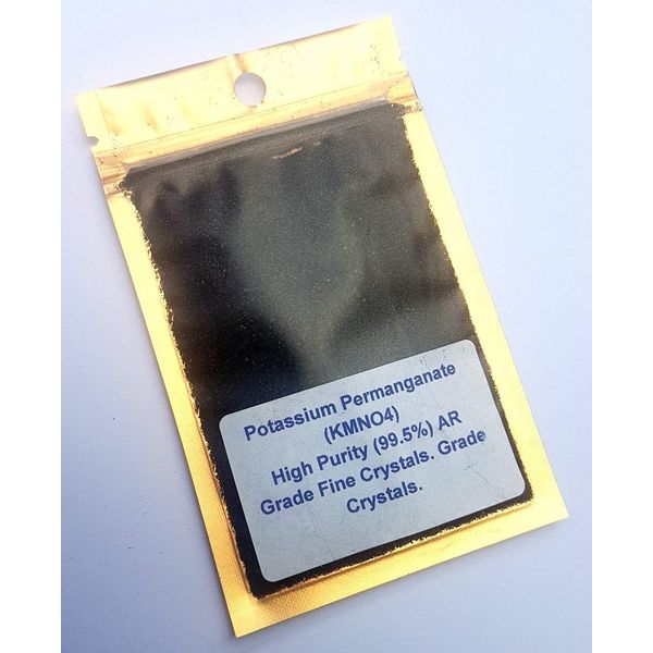 Labtech Potassium Permanganate (KMNO4) High Purity (99.4%) AR Grade Crystals 100g