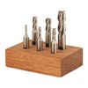 TTC D41-ST 6 Pc 1/8"-1/2" M42 Cobalt 4 Fl C/C Single End Mill Set