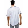 JC DISTRO Men's Short Sleeve Plain Button Down Baseball Jersey Team Jersey White Medium