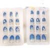 Whimsical Design! 24 Pieces Nail Tips Elegant Temperament Photo Shooting, Weddings, Coming-of-age Ceremonies, Parties, After-parties, etc. Fake Nails