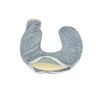 Grey Chevron U-Shaped Neck Hot Water Bottle 1100ml