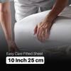 Fitted Sheets 25CM Extra Deep Percale - Grey - Bunk Bed