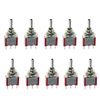 Mintice™ 10 X On/Off/On Momentary Mini Miniature Toggle Switch Car Dash Dashboard SPDT 3Pin