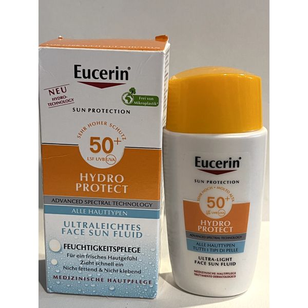 Eucerin Sun Face SPF50+ Hydro Protect Ultra-Light Fluid 50ml New