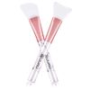 2 Pcs Silicone Face Mask Brush, DUAIU Face Mask Brushes Facial Mud Mask Applicator, Hairless Makeup Brush Masks Applicator Spatula for Mud, Clay, Charcoal Mixed Mask Make Up Tools
