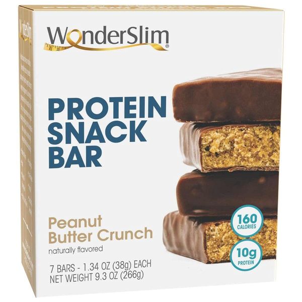 WonderSlim Protein Snack Bar, Peanut Butter Crunch, (7ct)