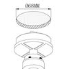 Eglo Recessed Light, Steel, White