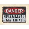 Danger Inflammable Material metal tin sign funky home decor