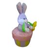 4 Foot Tall LED Easter Inflatable Rabbit Bunny Yard Flower Pot Spring Decoration