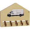 Azeeda 'White Van' Wall Mounted Key Hooks/Holder (WH00058686)
