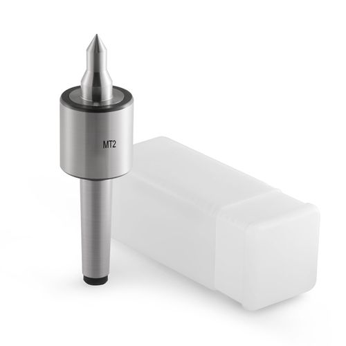 MT2 Live Center Long Nose 60° Triple Bearing Morse Taper High Precision Lathe Medium Duty Live Tailstock Center for Wood and Metal Lathe CNC Work(MT2)
