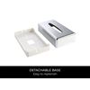 Corby Devon Chrome Rectangle Tissue Box Cover