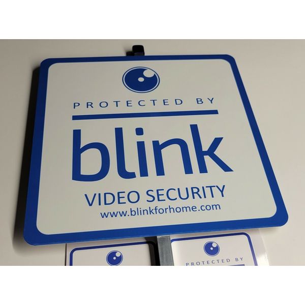 Blink 100% Aluminum Yard Sign (6) outdoor window decals