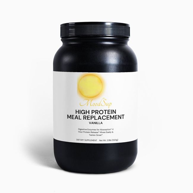 High Protein Meal Replacement - With Fiber & Digestive Enzymes (Vanilla)