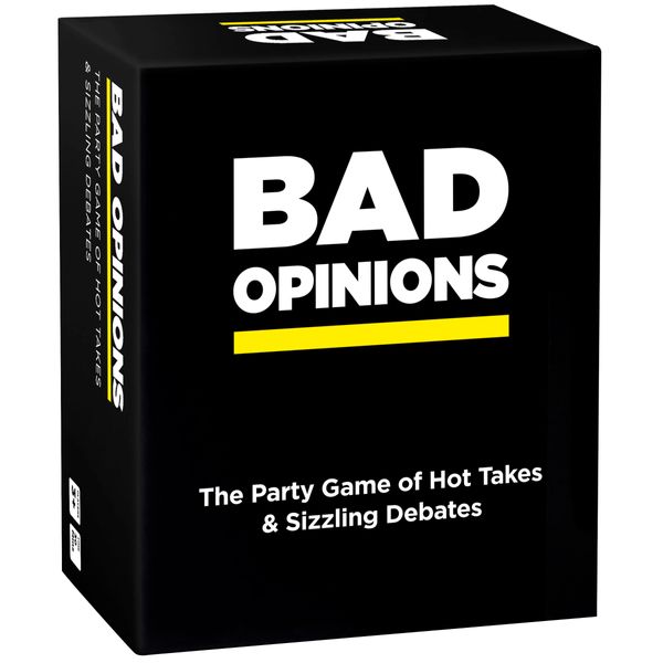 BAD OPINIONS Party Game - The Hilarious Adult Card Game of Hot Takes & Sizzling Debates - Perfect for Fun Parties and Board Games Night with Your Group