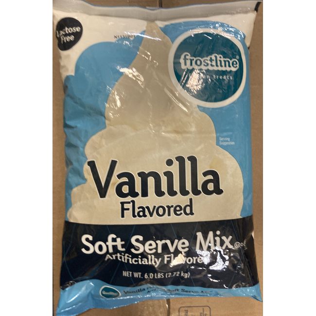 Frostline Vanilla Soft Serve Ice Cream Mix, 6 Pounds 96 Ounce (Pack of 1)