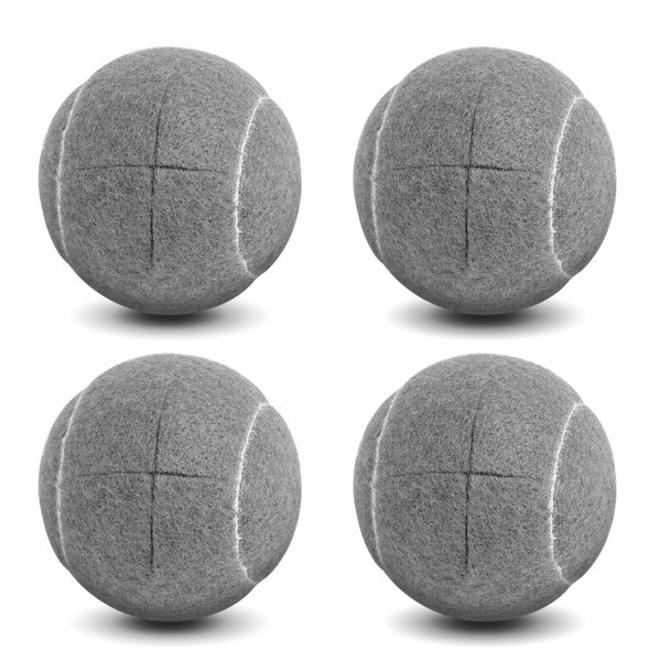 4 PCS Precut Walker Tennis Balls, Walkers Legs Universal Precut Glide Balls,Heavy Duty Long Lasting Felt Pad Glide Coverings for Furniture Legs and Floor Protection