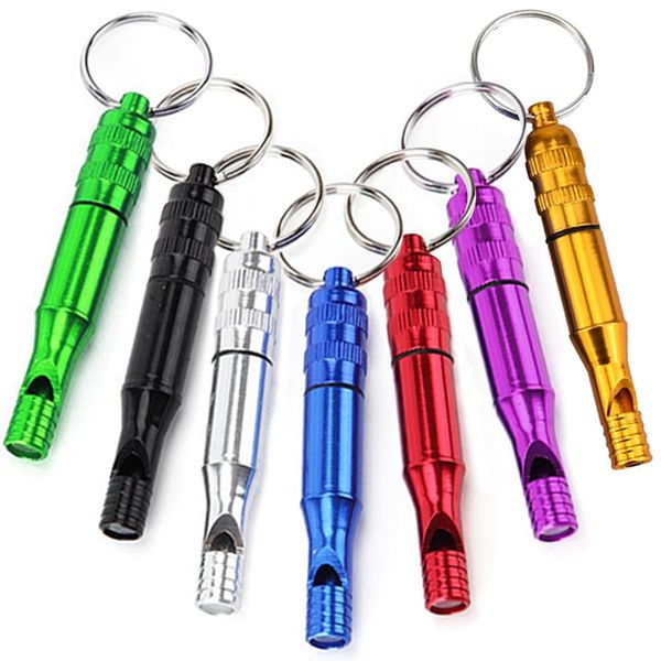 TBDBNR Disaster Whistle, Emergency Survival Whistle, Training Whistle, Aluminum Alloy Whistle, Waterproof Whistle, For Wilderness, Travel, Climbing, Outdoor Activities, Loud Volume, Includes Key Ring,