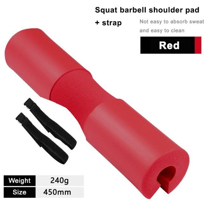 Hamstring Fitness Equipment Barbell Squat Shoulder Pad Hip Thrust Foam Cover Weightlifting Training Soft Bag Equipment Men Women Gym Fitness, [07] 88Blue