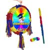 Congratulations pinata with stick - Party smashing game