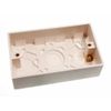 20 x Surface Mount PATTRESS Switch Socket Back Box 2 Gang 35MM DEEP