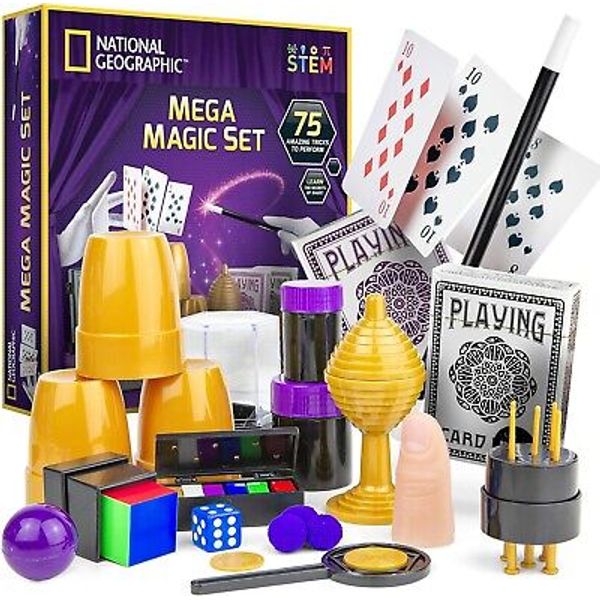 Learn Science through Magic: NATIONAL GEOGRAPHIC 75 Trick Magic Set with Videos