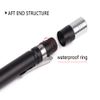 MODOAO LED Flashlight Black Light Flashlight 2 in 1 Pen Clamp Flashlight Black Light Detector for 3 AAA Batteries