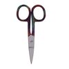 Nail Scissors Professional Cuticle Scissors Extra Strong Curved Manicure Scissors Clippers Eyebrow Grooming Cuticle Beard Trimming Hair Cutting (4" Gold Green)