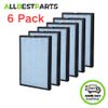 6 Pack HEPA Replacement Filter for Airthereal APH260 & SimPure HP8 Air Purifier