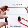 sourcing map Rope Cord Locks Ends Drawstring Toggles 5.5mm Dia Hole 20 Pcs Black