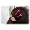 Glitter Ball Hair Rubber Golf Marker Pedestal