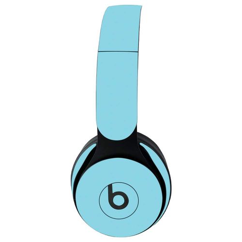 MightySkins Skin for Beats Solo Pro Wireless Headphones - Solid Baby Blue | Protective, Durable, and Unique Vinyl Decal wrap Cover | Easy to Apply, Remove, and Change Styles | Made in The USA