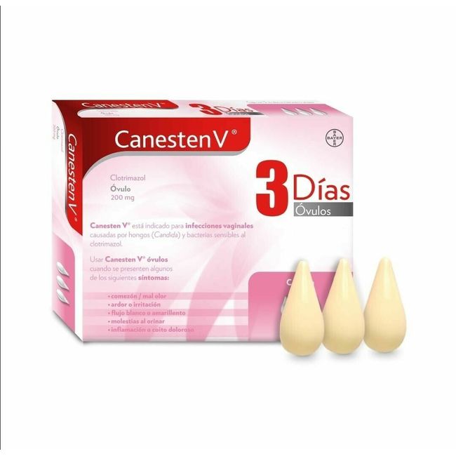 Canesten V 3 Ovulos Ovules Vaginal Infect Antifungal Treatment FAST SHIPPING!