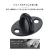 Eyeplate Pad Eye Stainless Steel Ceiling Hook Hook Wall Hook Ceiling Hook Pad Eye Rectangular Eye Plate Hardware Black 4pcs