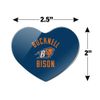 Bucknell Bison Heart Acrylic Fridge Refrigerator Magnet