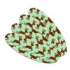 Prancing Reindeer Christmas Pattern Double-Sided Oval Nail File Emery Board Set 4 Pack