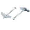 sourcing map M6 x 100mm Male Thread Spring Loaded Hollow Wall Round Head Toggle Bolt 5pcs