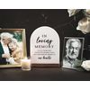 In Loving Memory Wedding Table Sign w/Candle (White)