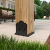 Ozco Building Products 54208 Laredo Sunset Lite 6x6 Post Base, (1 per Pack)