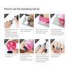 2Pack Konad Stamping Nail Art Square Image Plate & Double Side Stamper Set