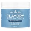 ClayDry Deodorant Cream, Shower Fresh, 4 oz (113 g)