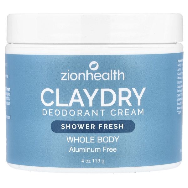 ClayDry Deodorant Cream, Shower Fresh, 4 oz (113 g)
